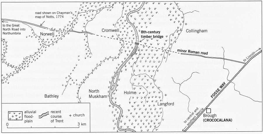 Anglo Saxon Cromwell Bridge - Map