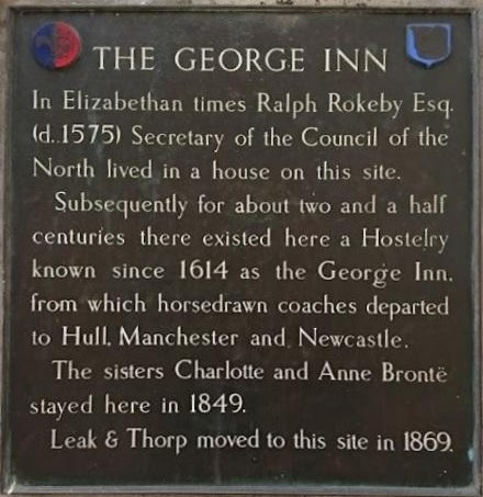 George Inn, York - Plaque