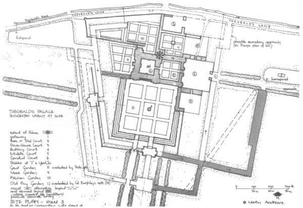 Plan of Theobalds Palace - Martin Andrews