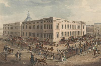 General Post Office - Start of Great North Road - Pollard